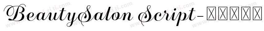 BeautySalon Script字体转换